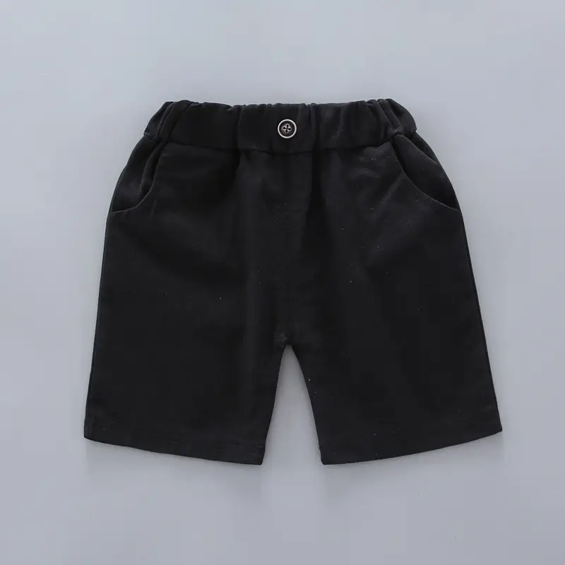Boys Striped T-Shirt Shorts Set White Black Casual Summer — feature 10