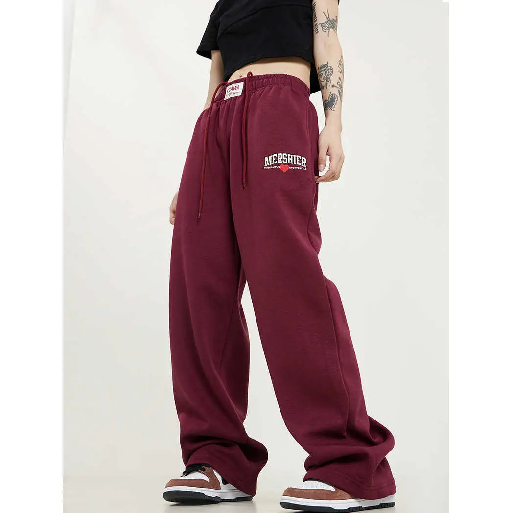 Women White High Waist Loose Sports Pants 2024 - Image 4