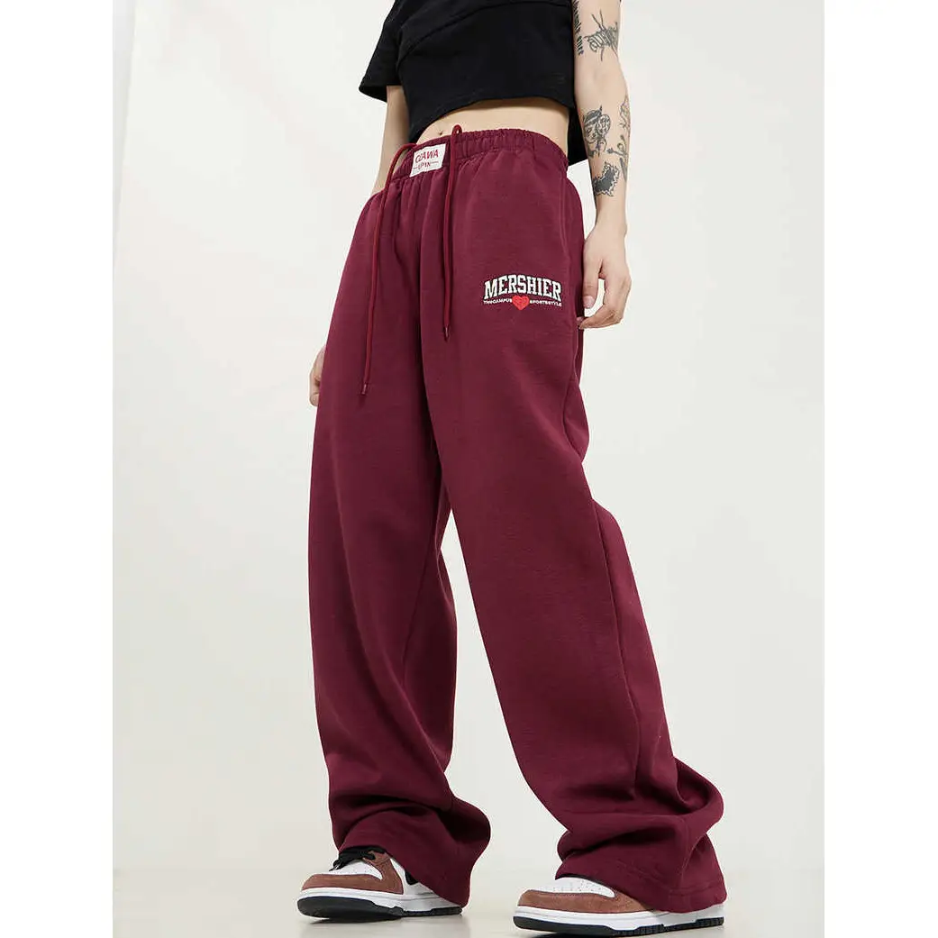 Women White High Waist Loose Sports Pants 2024 - Image 6