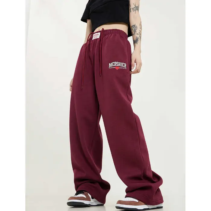 Women White High Waist Loose Sports Pants 2024 - Image 2