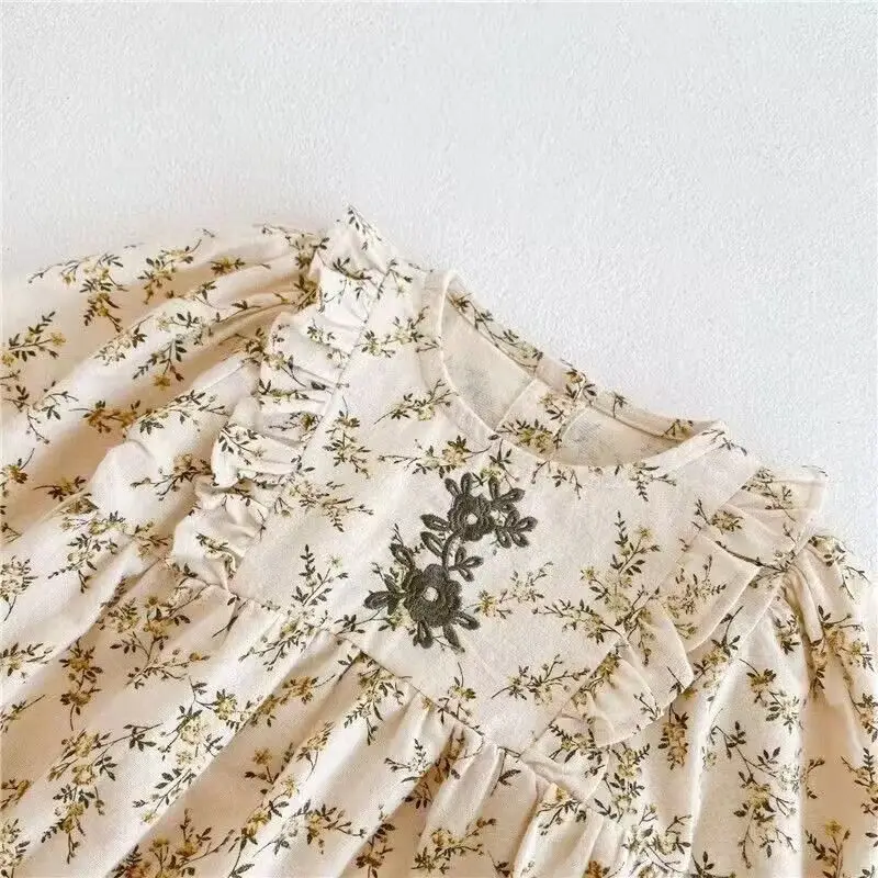 Baby Floral Jumpsuit Set Spring Autumn Western Style — feature 7