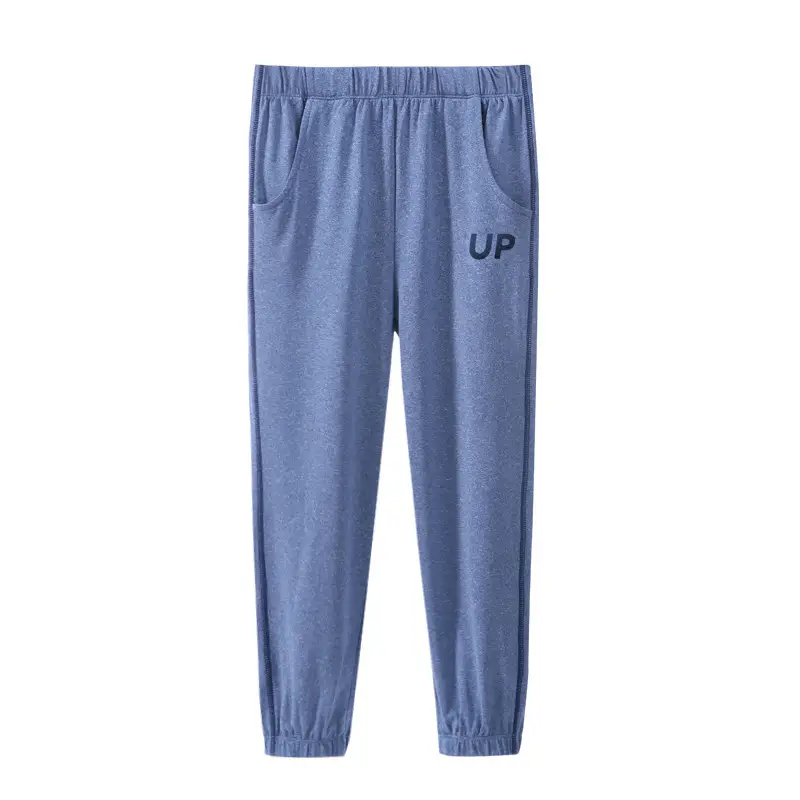 Children's Spring Sweatpants Blue Gray Black Middle Large