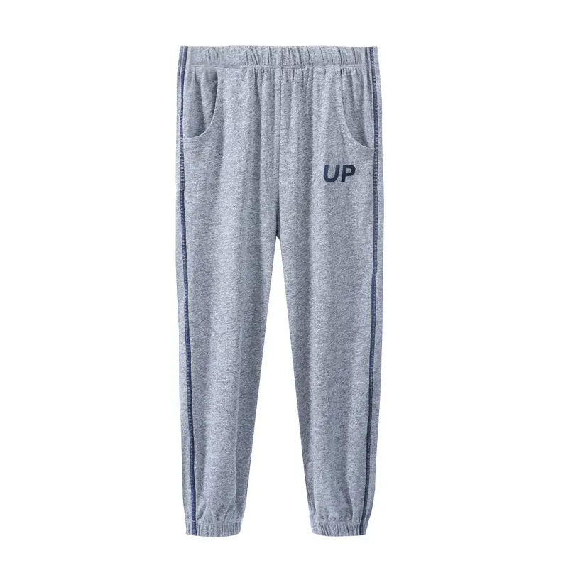 Children's Spring Sweatpants Blue Gray Black Middle Large