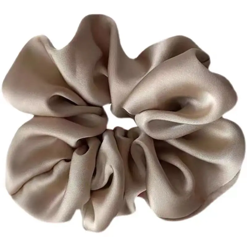Women's Elegant Pink Hair Ring with Soft Suede Finish - Image 11