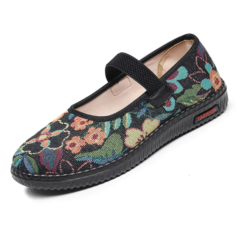 Spring New Old Beijing Cloth Shoes Women's Single Shoes Non-slip Soft Sole Breathable Comfortable Middle-aged and Elderly Mother Shoes Milk Shoes - Image 7