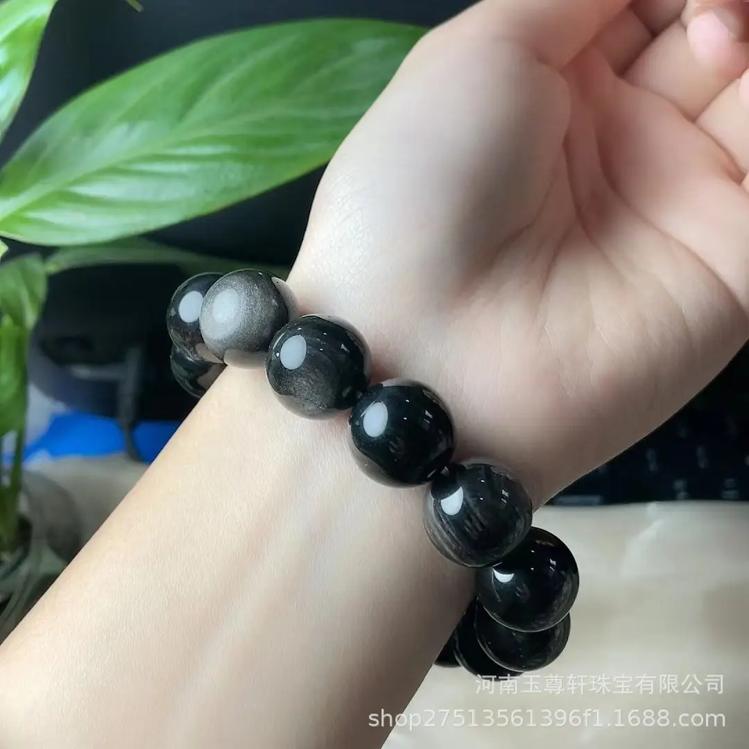 Black Obsidian Bracelet for Men Women Wholesale — feature 6