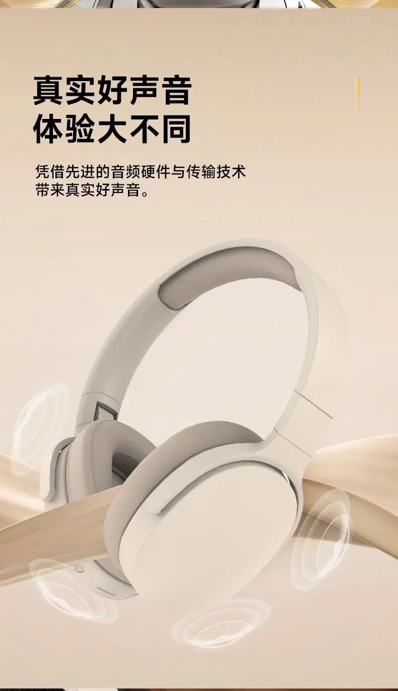 Wireless Bluetooth Headset Ultra Long Battery White β feature 14