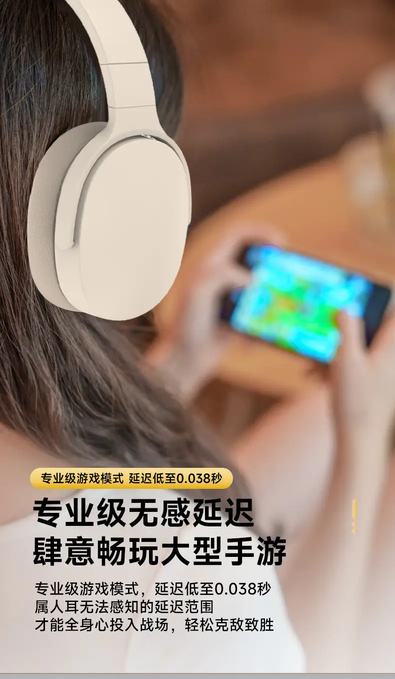 Wireless Bluetooth Headset Ultra Long Battery White β feature 15