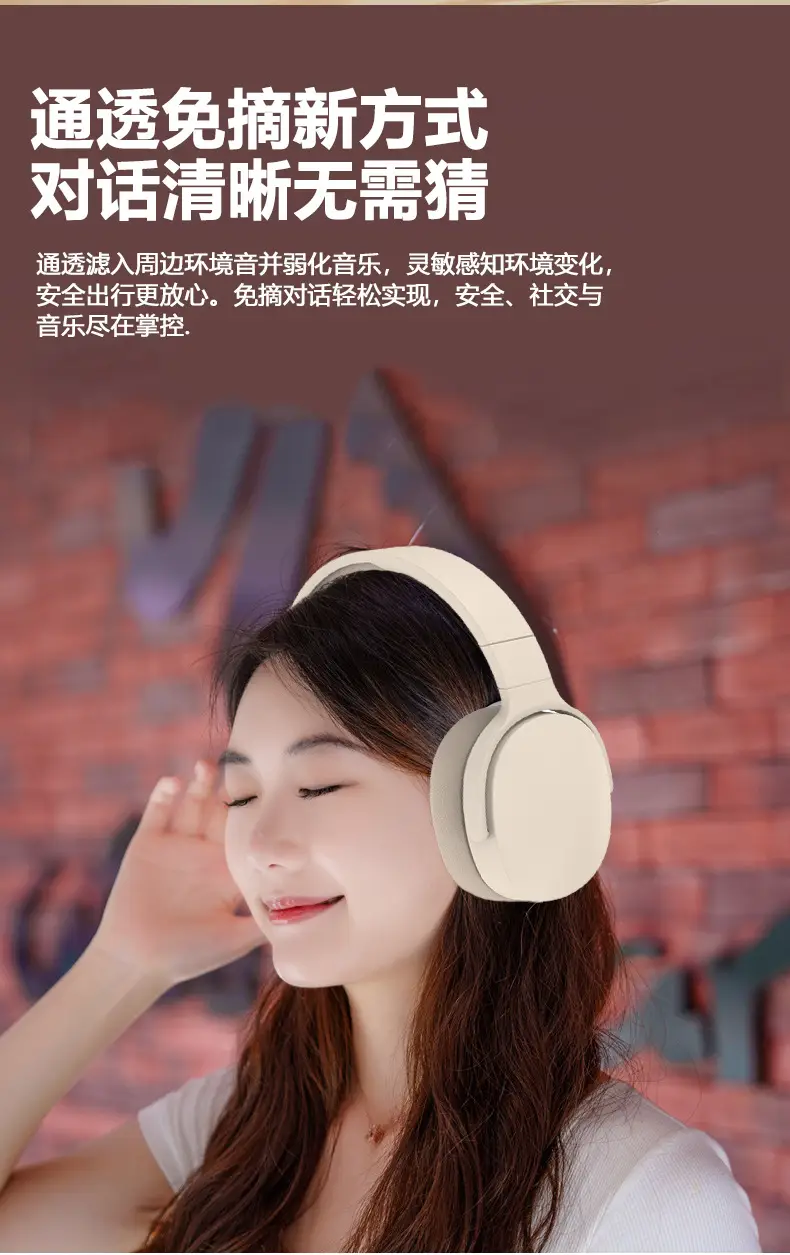 Wireless Bluetooth Headset Ultra Long Battery White β feature 7