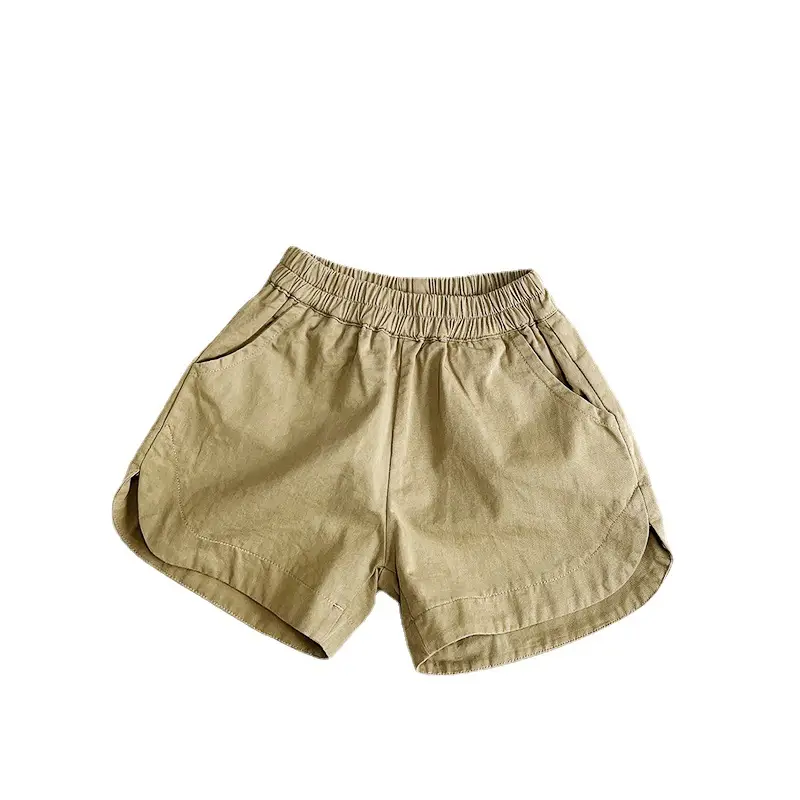 Kids Cotton Shorts Olive Green 2026 Summer - Image 23