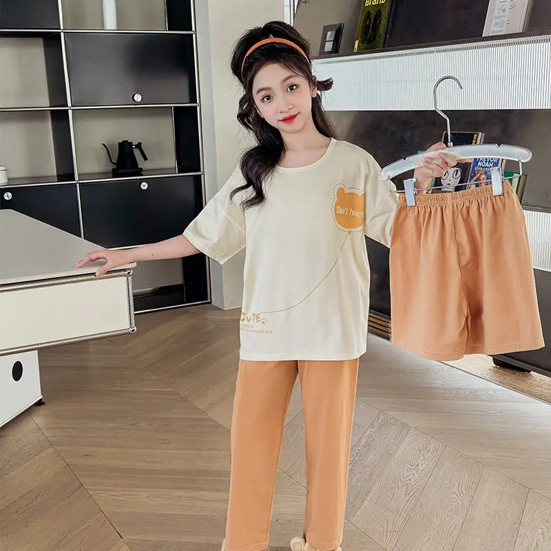 [Cotton Three-Piece Set] Cotton Kite Bear Khachi