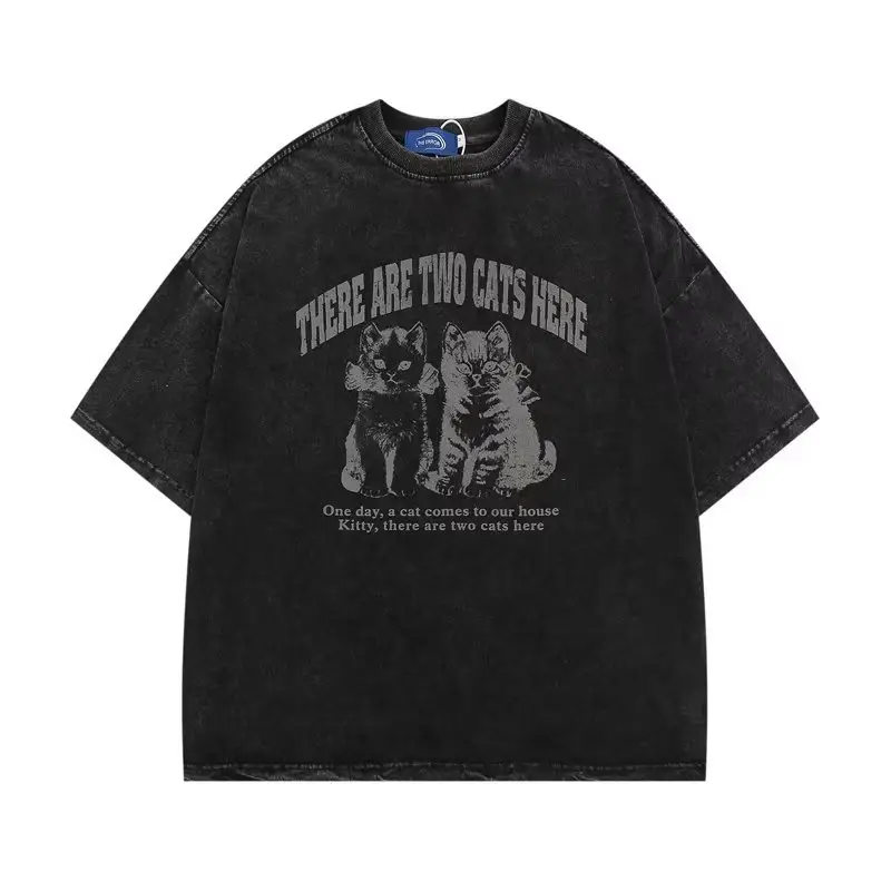 Washed Cotton T-Shirt Men Women Heavy 100 Pure Cotton — feature 19
