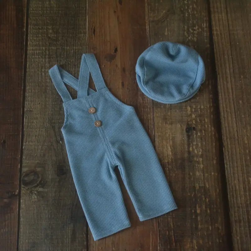 White Cotton Baby Hat & Pants Set for Newborns — feature 23