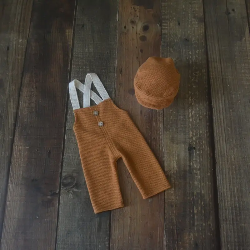 White Cotton Baby Hat & Pants Set for Newborns — feature 30