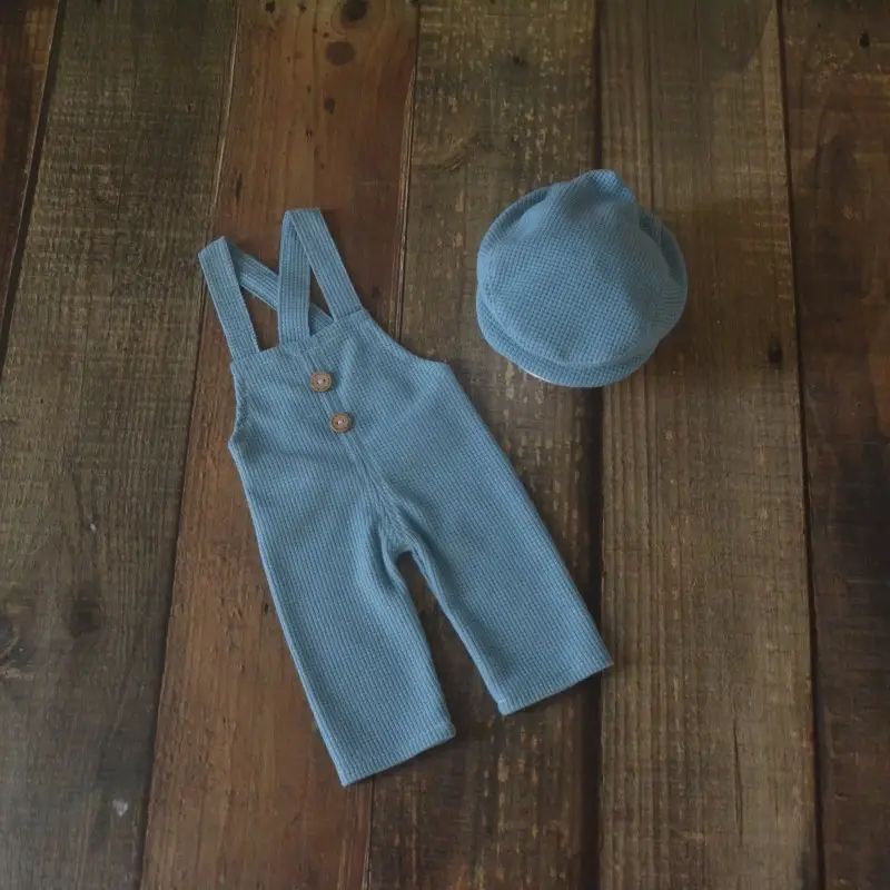 White Cotton Baby Hat & Pants Set for Newborns - Image 5