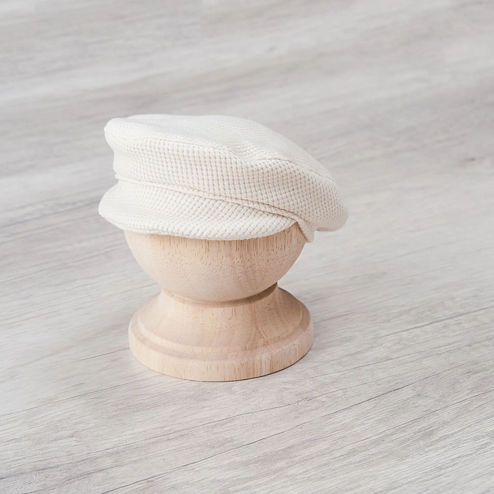 White Cotton Baby Hat & Pants Set for Newborns - Image 6