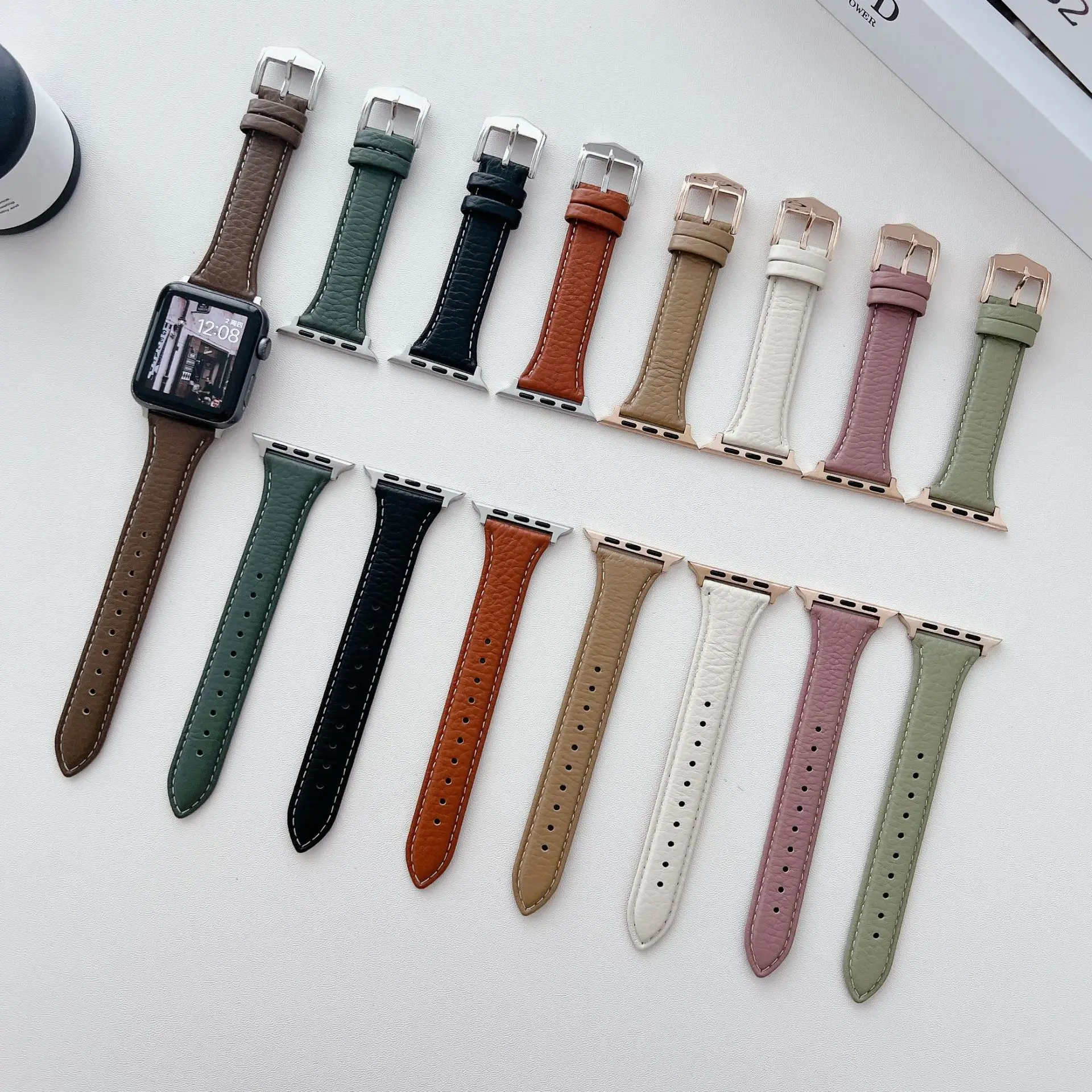 Apple Watch 10/987 Leather Strap Small Waist - Image 10