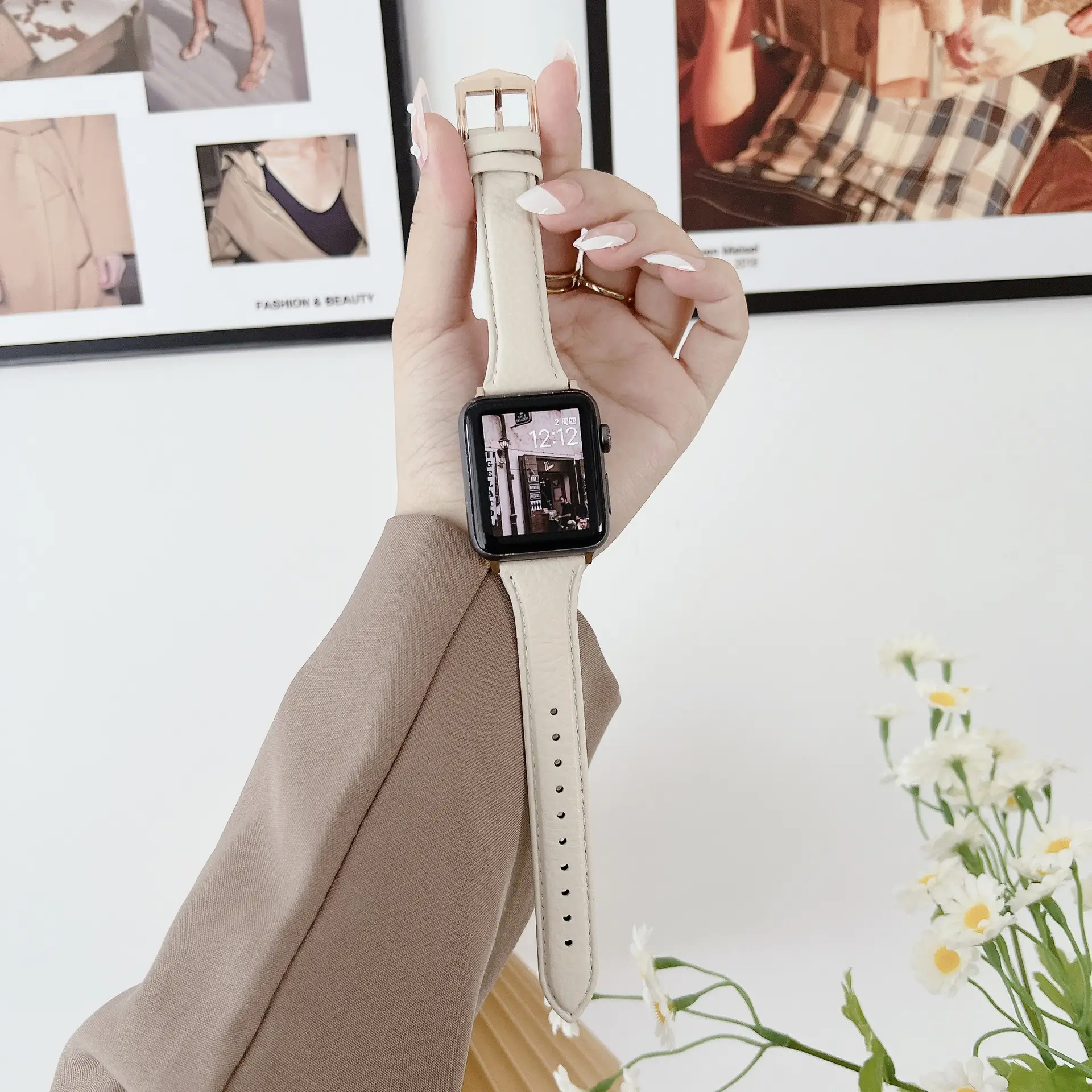 Apple Watch 10/987 Leather Strap Small Waist - Image 6