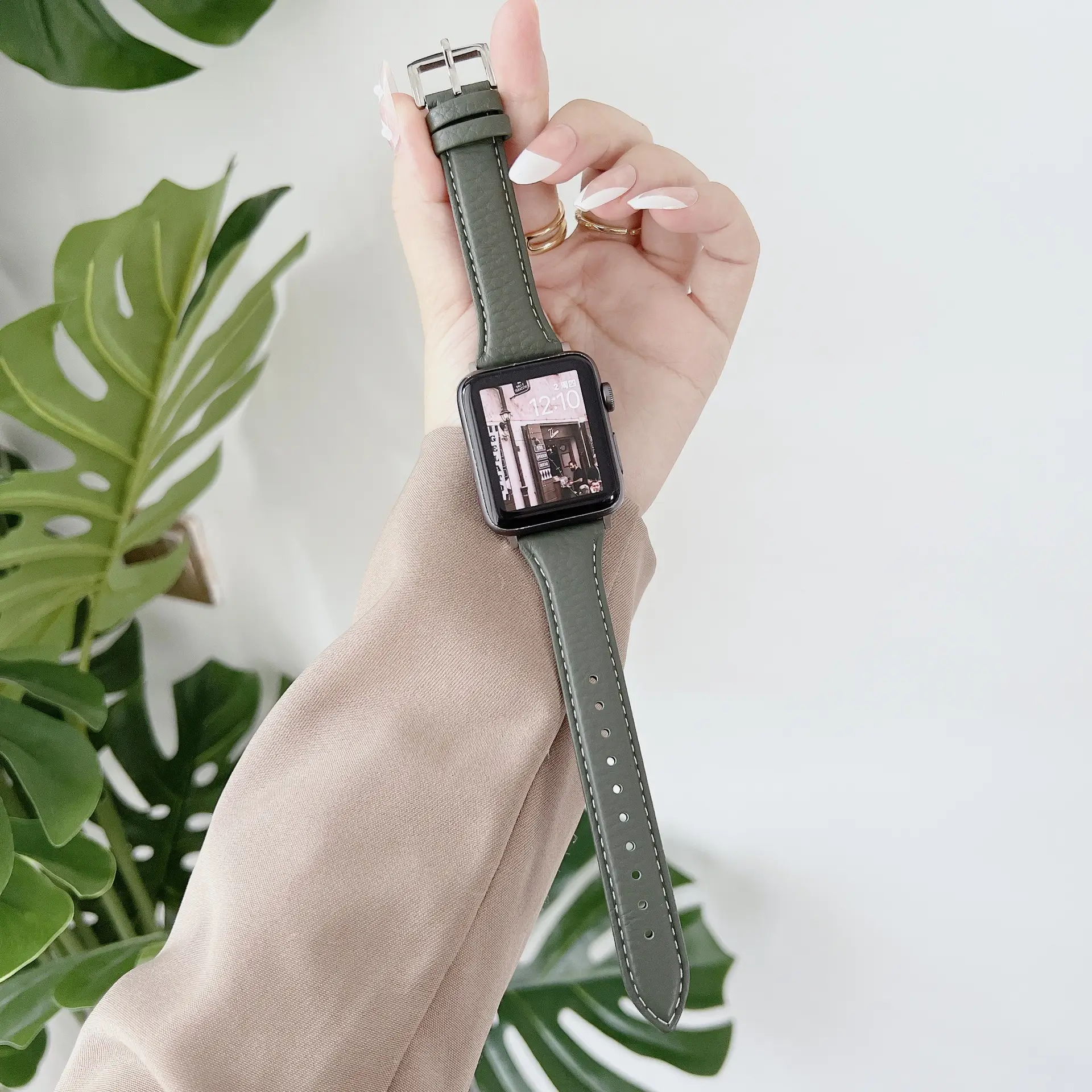 Apple Watch 10/987 Leather Strap Small Waist - Image 2