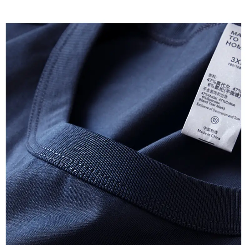 Men Cool Blue Ice Silk Crewneck T-Shirt — feature 26