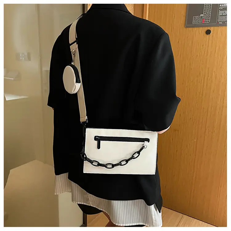 White Chain Strap Shoulder Bag for Women — feature 11