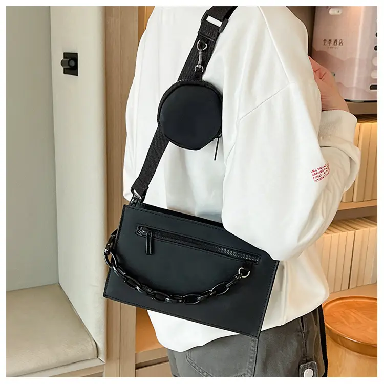 White Chain Strap Shoulder Bag for Women — feature 16