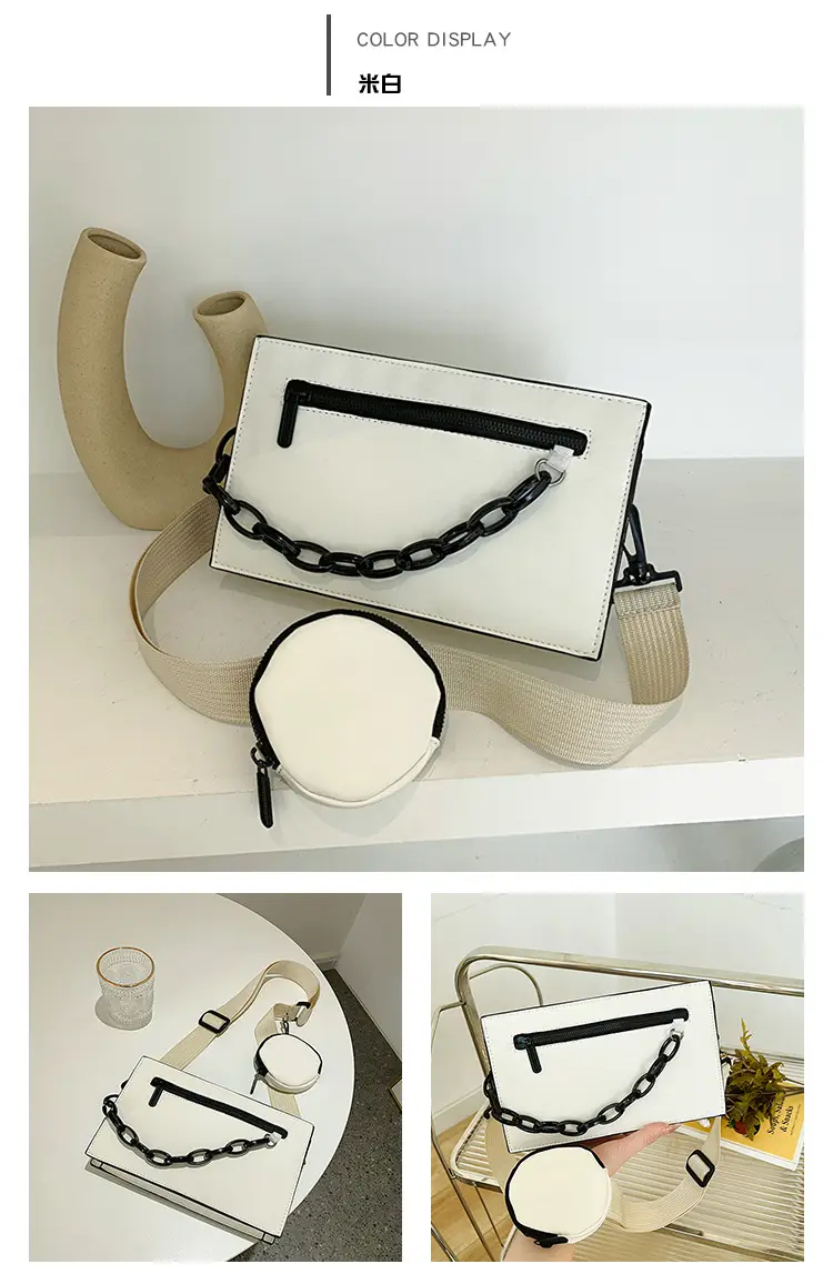 White Chain Strap Shoulder Bag for Women — feature 22