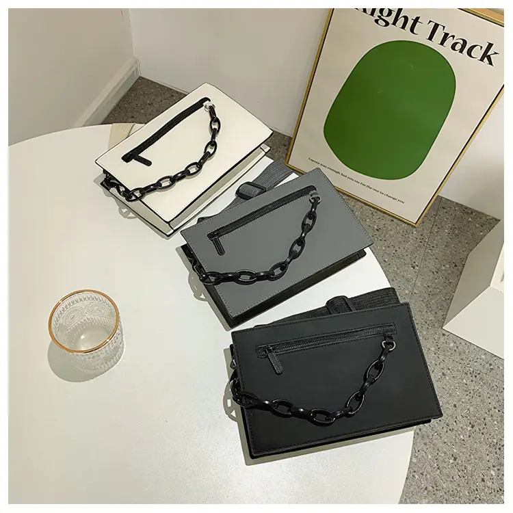 White Chain Strap Shoulder Bag for Women — feature 24
