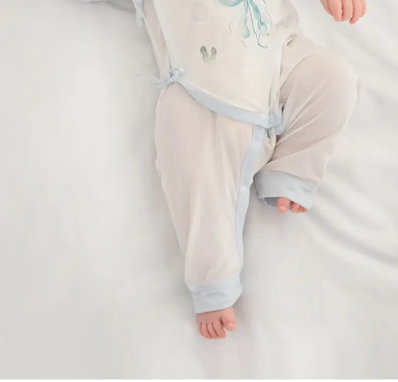 Baby Baby Boy Girl Cotton Jumpsuit Yellow White — feature 14