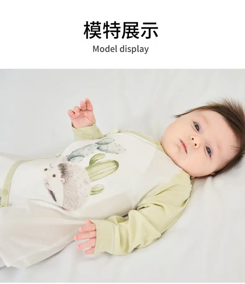 Baby Baby Boy Girl Cotton Jumpsuit Yellow White — feature 21