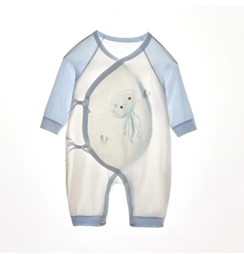 Baby Baby Boy Girl Cotton Jumpsuit Yellow White — feature 29