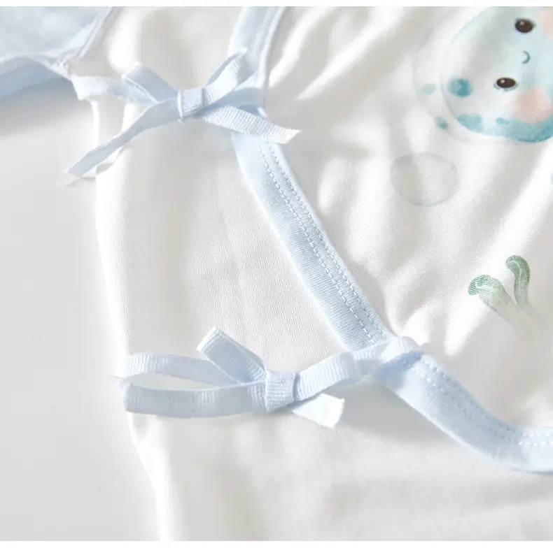 Baby Baby Boy Girl Cotton Jumpsuit Yellow White — feature 35