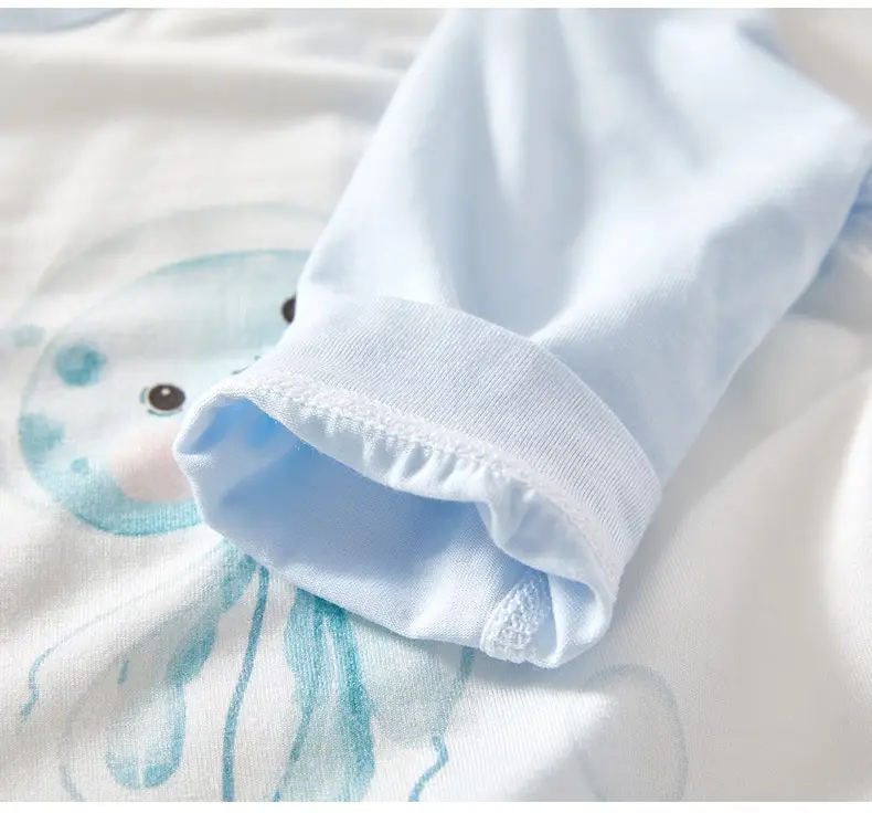 Baby Baby Boy Girl Cotton Jumpsuit Yellow White — feature 37