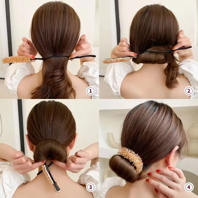 Crystal Hair Curler with Flower Bracelet for All Hair Types