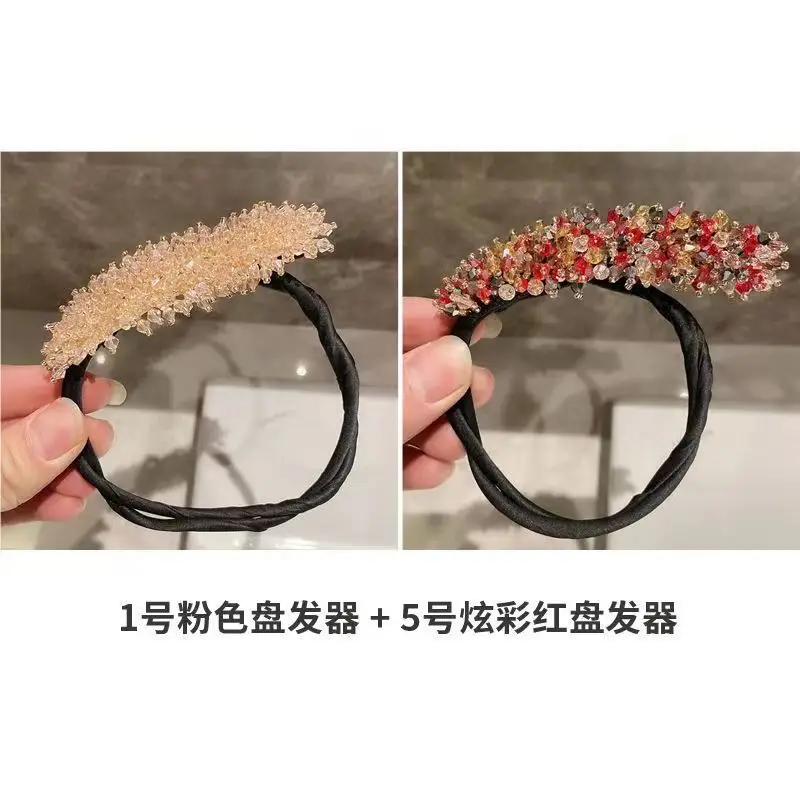 Crystal Hair Curler with Flower Bracelet for All Hair Types