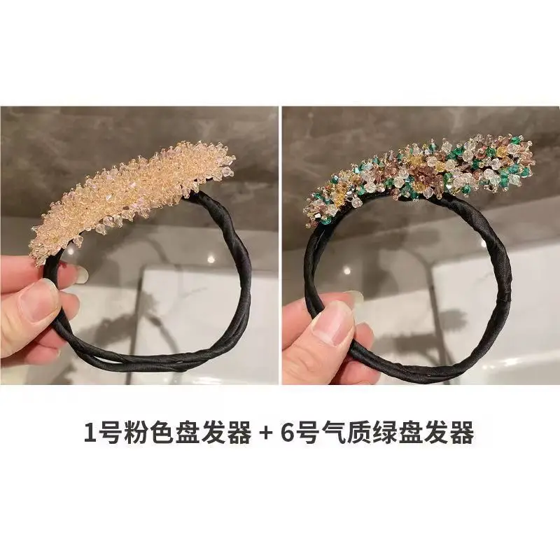 Crystal Hair Curler with Flower Bracelet for All Hair Types