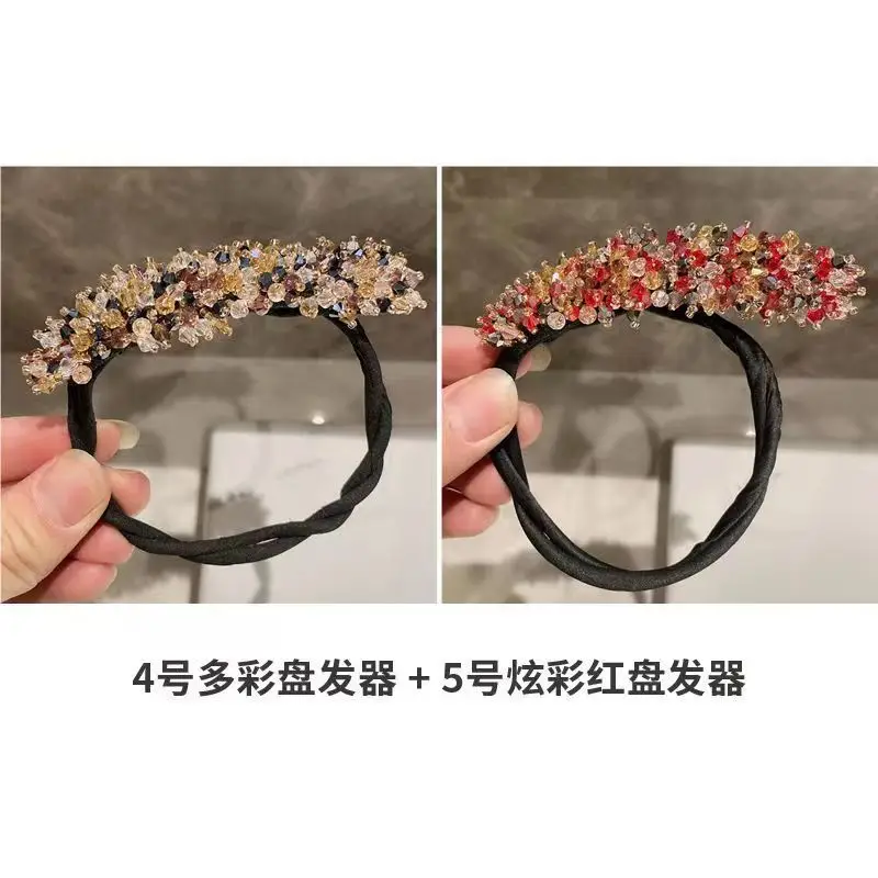 Crystal Hair Curler with Flower Bracelet for All Hair Types