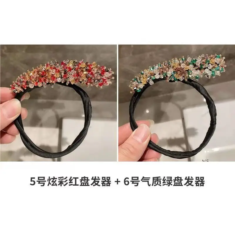 Crystal Hair Curler with Flower Bracelet for All Hair Types
