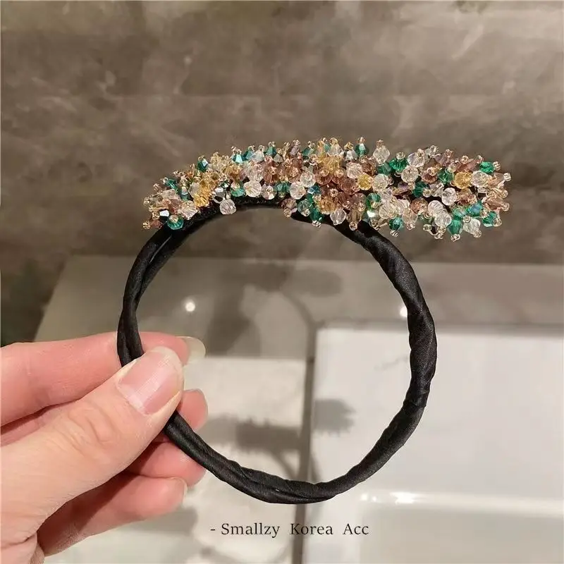 Crystal Hair Curler with Flower Bracelet for All Hair Types