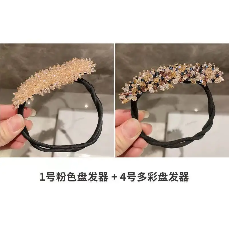 Crystal Hair Curler with Flower Bracelet for All Hair Types