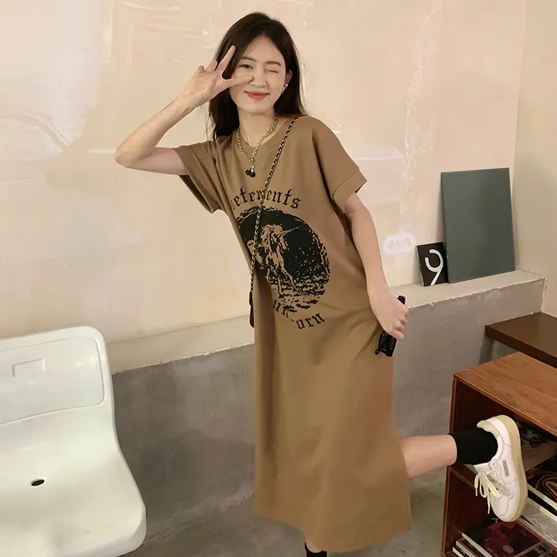 Women's Grey Graphic Long Sleeve Skirt Set - Image 5