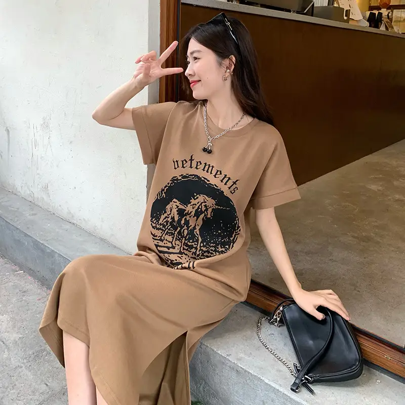 Women's Grey Graphic Long Sleeve Skirt Set — feature 11