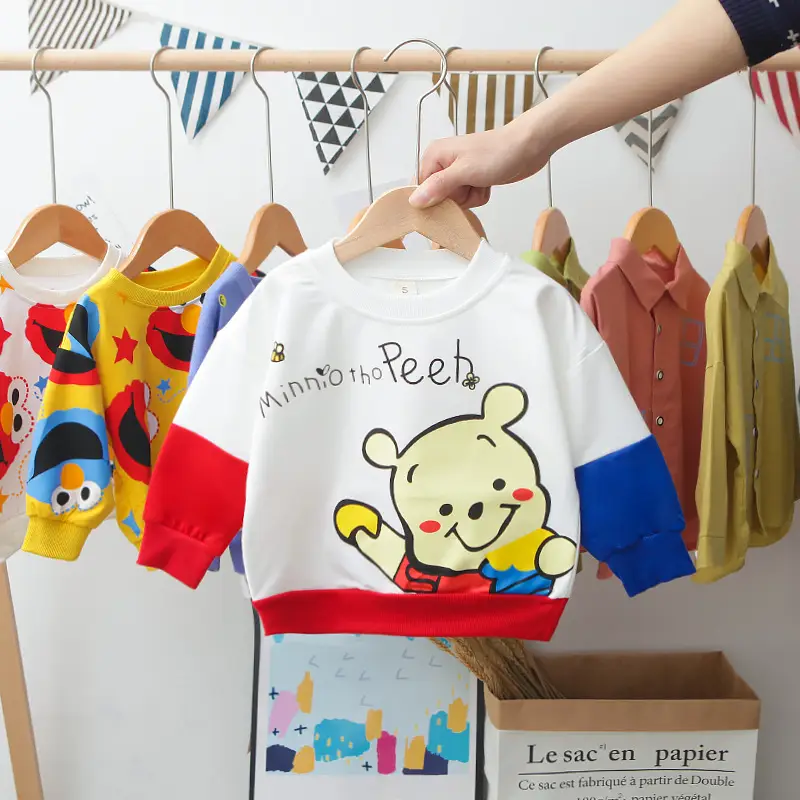 Sweater Base Shirt Spring Wear Boys' Crewneck Top 2023 - Image 2