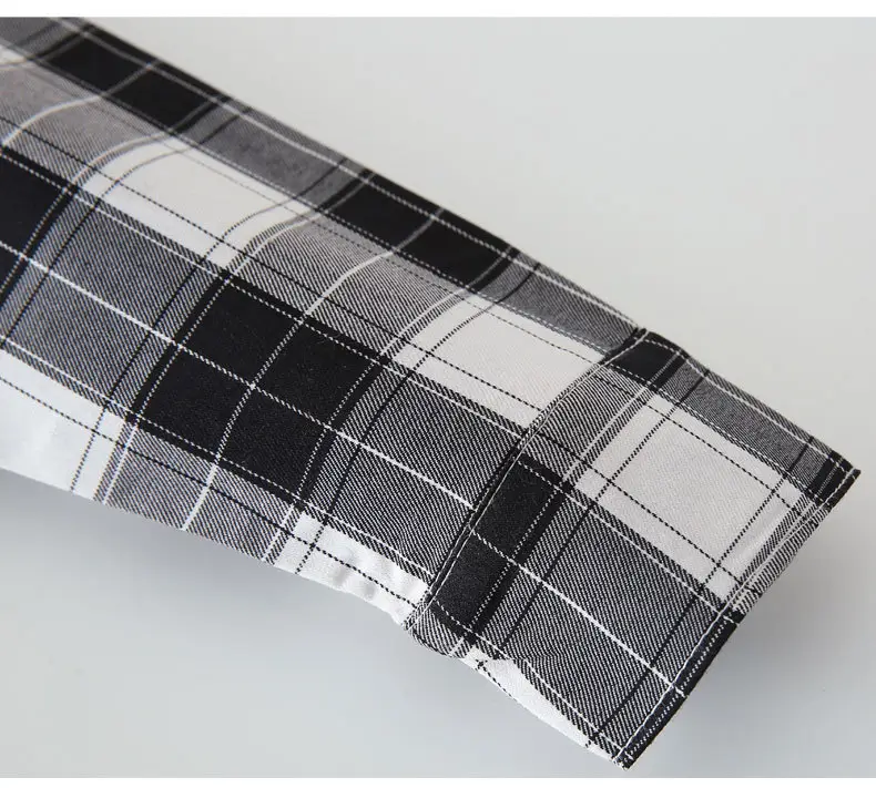 Boys Plaid Cotton Long Sleeve Shirt Spring Autumn — feature 21