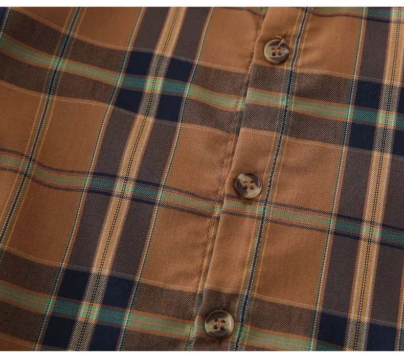 Boys Plaid Cotton Long Sleeve Shirt Spring Autumn — feature 23
