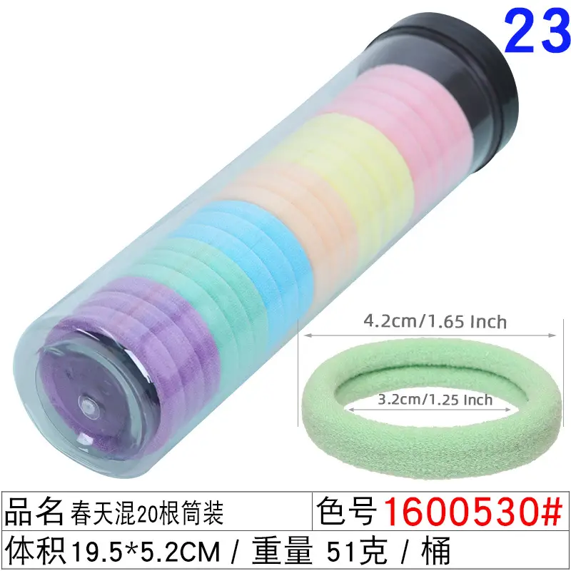 20 Pcs Colorful Hair Rope Bands for Hair Styling - Image 3