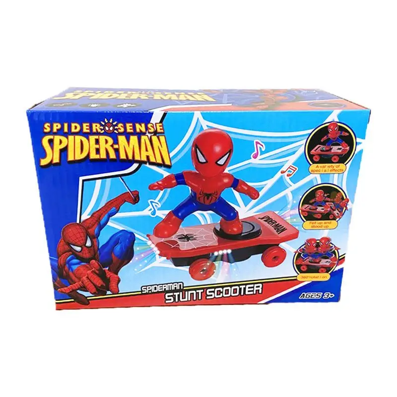 Douyin Spider-Man Toy Stunt Scooter 360 Tumbling Children's Educational Toy Dropshipping — feature 2