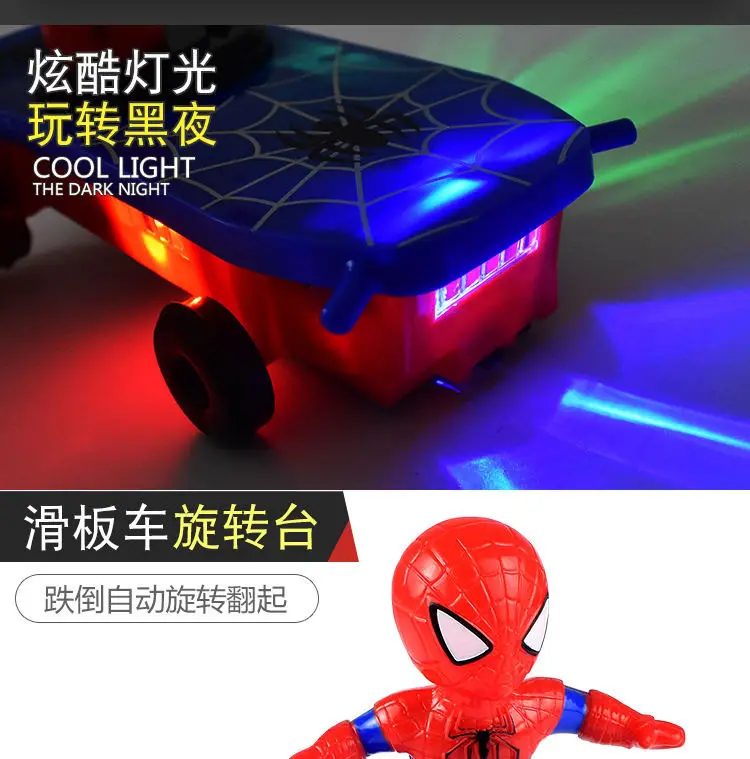 Douyin Spider-Man Toy Stunt Scooter 360 Tumbling Children's Educational Toy Dropshipping — feature 6