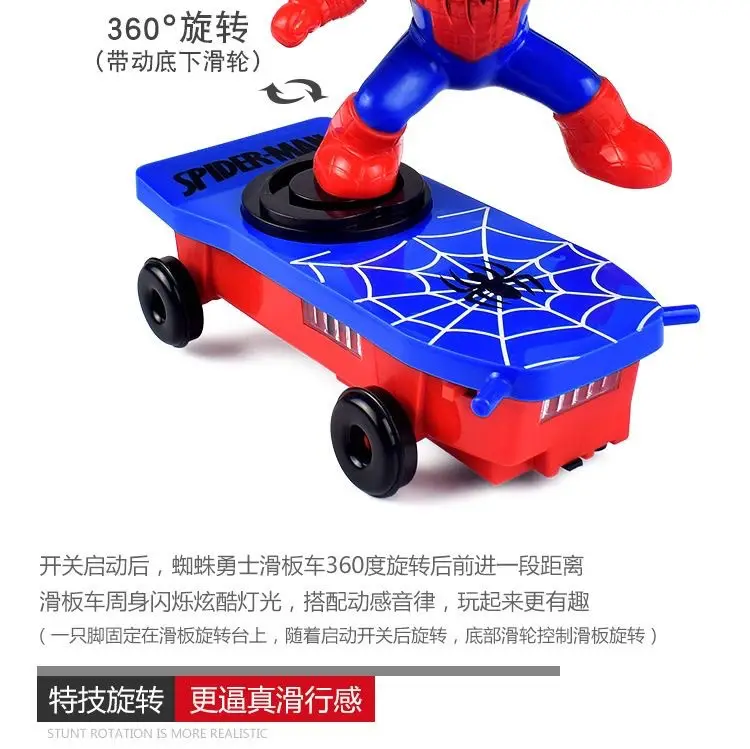 Douyin Spider-Man Toy Stunt Scooter 360 Tumbling Children's Educational Toy Dropshipping — feature 7