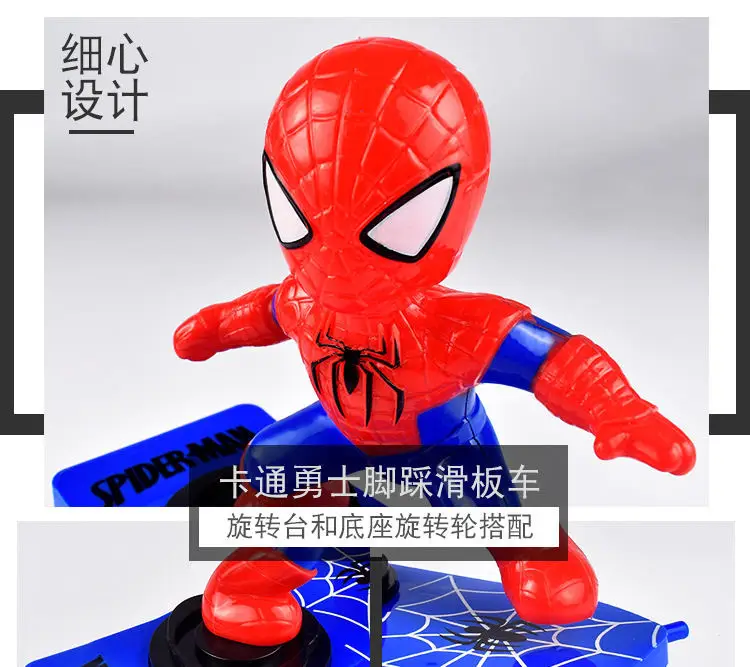 Douyin Spider-Man Toy Stunt Scooter 360 Tumbling Children's Educational Toy Dropshipping — feature 8
